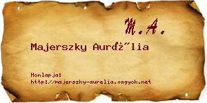 Majerszky Aurélia névjegykártya
